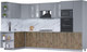 Миниатюра изображения товара Кухонный гарнитур Интерлиния Мила 1.68x3.4 левая (серебро/дуб веллингтон/белый гранит)