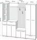 Миниатюра изображения товара Секция в прихожую Mebel-Ars Калифорния мПря1-1 (белый)