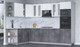 Миниатюра изображения товара Кухонный гарнитур Интерлиния Мила 1.88x3.0 левая (белый платинум/бетон портленд/белый гранит)