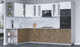 Миниатюра изображения товара Кухонный гарнитур Интерлиния Мила 1.88x3.0 левая (белый платинум/дуб веллингтон/белый гранит)