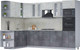 Миниатюра изображения товара Кухонный гарнитур Интерлиния Мила 1.88x3.0 левая (бетон лайт/бетон портленд/опал светлый)