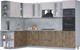 Миниатюра изображения товара Кухонный гарнитур Интерлиния Мила 1.88x3.0 левая (вудлайн кремовый/дуб веллингтон/серый каспий)