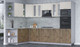 Миниатюра изображения товара Кухонный гарнитур Интерлиния Мила 1.88x3.0 левая (персидский жемчуг/дуб веллингтон/серый каспий)