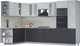 Миниатюра изображения товара Кухонный гарнитур Интерлиния Мила 1.88x3.4 левая (бетон лайт/антрацит/опал светлый)