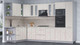 Миниатюра изображения товара Кухонный гарнитур Интерлиния Мила 1.88x3.4 левая (персидский жемчуг/персидский жемчуг/травертин серый)