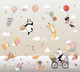 Миниатюра изображения товара Фотообои листовые Vimala Животные на шарах 2 (270x300)