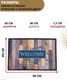 Миниатюра изображения товара Коврик грязезащитный Multy Home Soft Step Lima Welcome 60x90 / EU5000648