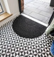 Миниатюра изображения товара Коврик грязезащитный Multy Home Contours Halfmoon 60x90 / EU5000013 (антрацит)