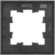 Миниатюра изображения товара Рамка для выключателей и розеток IEK Brite BR-M12-G-31-K02 (черный матовый)