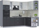 Миниатюра изображения товара Кухонный гарнитур Интерлиния Мила 1.68x2.6 правая (бетон лайт/антрацит/опал светлый)