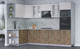 Миниатюра изображения товара Кухонный гарнитур Интерлиния Мила 1.68x3.0 правая (вудлайн кремовый/дуб веллингтон/серый каспий)