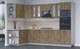 Миниатюра изображения товара Кухонный гарнитур Интерлиния Мила 1.68x3.0 правая (дуб веллингтон/дуб веллингтон/травертин серый)