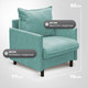 Миниатюра изображения товара Кресло мягкое Mio Tesoro Ванкувер 1 (Santos 14)