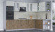 Миниатюра изображения товара Кухонный гарнитур Интерлиния Мила 1.88x3.0 правая (бетон лайт/дуб веллингтон/опал светлый)