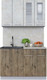 Миниатюра изображения товара Кухонный гарнитур Интерлиния Мила 12 (бетон лайт/дуб веллингтон/опал светлый)