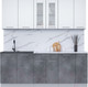 Миниатюра изображения товара Кухонный гарнитур Интерлиния Мила 21 (белый платинум/бетон портленд/белый гранит)