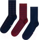 Миниатюра изображения товара Носки Mark Formelle 017A-1782 (р.29-31, темно-синий/бордовый, 3 пары)