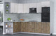 Миниатюра изображения товара Кухонный гарнитур Интерлиния Мила Лайт 1.68x2.8 левая (вудлайн кремовый/дуб веллингтон/серый каспий)