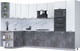 Миниатюра изображения товара Кухонный гарнитур Интерлиния Мила Лайт 1.68x3.2 левая (белый платинум/бетон портленд/белый гранит)