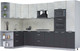 Миниатюра изображения товара Кухонный гарнитур Интерлиния Мила Лайт 1.68x3.2 левая (бетон лайт/антрацит/опал светлый)