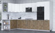Миниатюра изображения товара Кухонный гарнитур Интерлиния Мила Лайт 1.68x3.4 левая (белый платинум/дуб веллингтон/белый гранит)