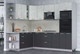 Миниатюра изображения товара Кухонный гарнитур Интерлиния Мила Лайт 1.88x2.8 левая (бетон лайт/антрацит/опал светлый)