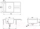 Миниатюра изображения товара Мойка кухонная Aquasanita SQB101AW (бежевый)
