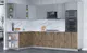 Миниатюра изображения товара Кухонный гарнитур Interline Мила Лайт 1.88x3.0 левая (серебро/дуб веллингтон/белый гранит)