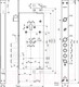 Миниатюра изображения товара Замок врезной Гардиан 7514 Т (5 ключей)