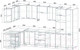 Миниатюра изображения товара Кухонный гарнитур Интерлиния Мила Лайт 1.88x3.4 левая (персидский жемчуг/бетон портленд/серый каспий)
