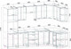 Миниатюра изображения товара Кухонный гарнитур Интерлиния Мила Лайт 1.68x3.0 правая (серебро/дуб веллингтон/белый гранит)