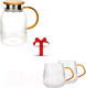 Миниатюра изображения товара Чайный набор Makkua Ribbed Glassware RT1200 + RC300 (2шт)