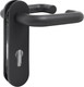 Миниатюра изображения товара Ручка дверная Стандарт Строитель 1303 (50-90) (черный)