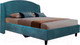 Миниатюра изображения товара Полуторная кровать Мебельград Севилья с ортопедическим основанием на опорах 140x200 (мора океан)