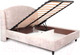 Миниатюра изображения товара Двуспальная кровать Мебельград Севилья с ортопедическим основанием на опорах 160x200 (тиффани бежевый)