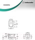 Миниатюра изображения товара Унитаз подвесной Ambassador Ritz / 233K19003RS