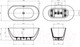 Миниатюра изображения товара Ванна акриловая BelBagno Due BB701-1500-730-K