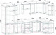 Миниатюра изображения товара Кухонный гарнитур Интерлиния Мила Лайт 1.68x3.4 правая (бетон потленд/бетон портленд/дуб бунратти)