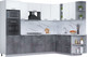 Миниатюра изображения товара Кухонный гарнитур Интерлиния Мила Лайт 1.88x2.8 правая (белый платинум/бетон портленд/белый гранит)