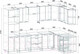 Миниатюра изображения товара Кухонный гарнитур Interline Мила Лайт 1.88x3.0 правая (бетон лайт/дуб золотой/опал светлый)