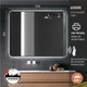 Миниатюра изображения товара Зеркало Алмаз-Люкс Hanoi Black 10080d2-6 (100x80см, черный, с подсветкой и датчиком движения)