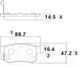 Миниатюра изображения товара Тормозные колодки CTR GK0325