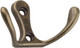 Миниатюра изображения товара Крючок для одежды Trodos ZY-110М 2-рожковый сплав ЦАМ (бронза)