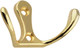 Миниатюра изображения товара Крючок для одежды Trodos ZY-110М 2-рожковый сплав ЦАМ (золото)