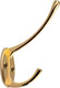 Миниатюра изображения товара Крючок для одежды Trodos ZY-116 2-рожковый сплав ЦАМ (золото)