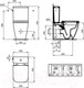 Миниатюра изображения товара Унитаз напольный Ideal Standard I.Life S T500001 + T473501 + T532901