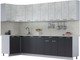 Миниатюра изображения товара Кухонный гарнитур Интерлиния Мила Лайт 1.2x3.0 (бетон лайт/антрацит/опал светлый)