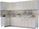 Миниатюра изображения товара Кухонный гарнитур Интерлиния Мила Лайт 1.2x3.0 (персидский жемчуг/персидский жемчуг/травертин серый)