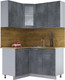 Миниатюра изображения товара Кухонный гарнитур Интерлиния Мила 12x14 (бетон потленд/бетон портленд/дуб бунратти)
