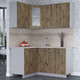 Миниатюра изображения товара Кухонный гарнитур Интерлиния Мила 12x15 (дуб веллингтон/дуб веллингтон/травертин серый)